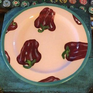 set/4 DROLL DESIGNS COLLECTOR  POTTERY PLATES 10"